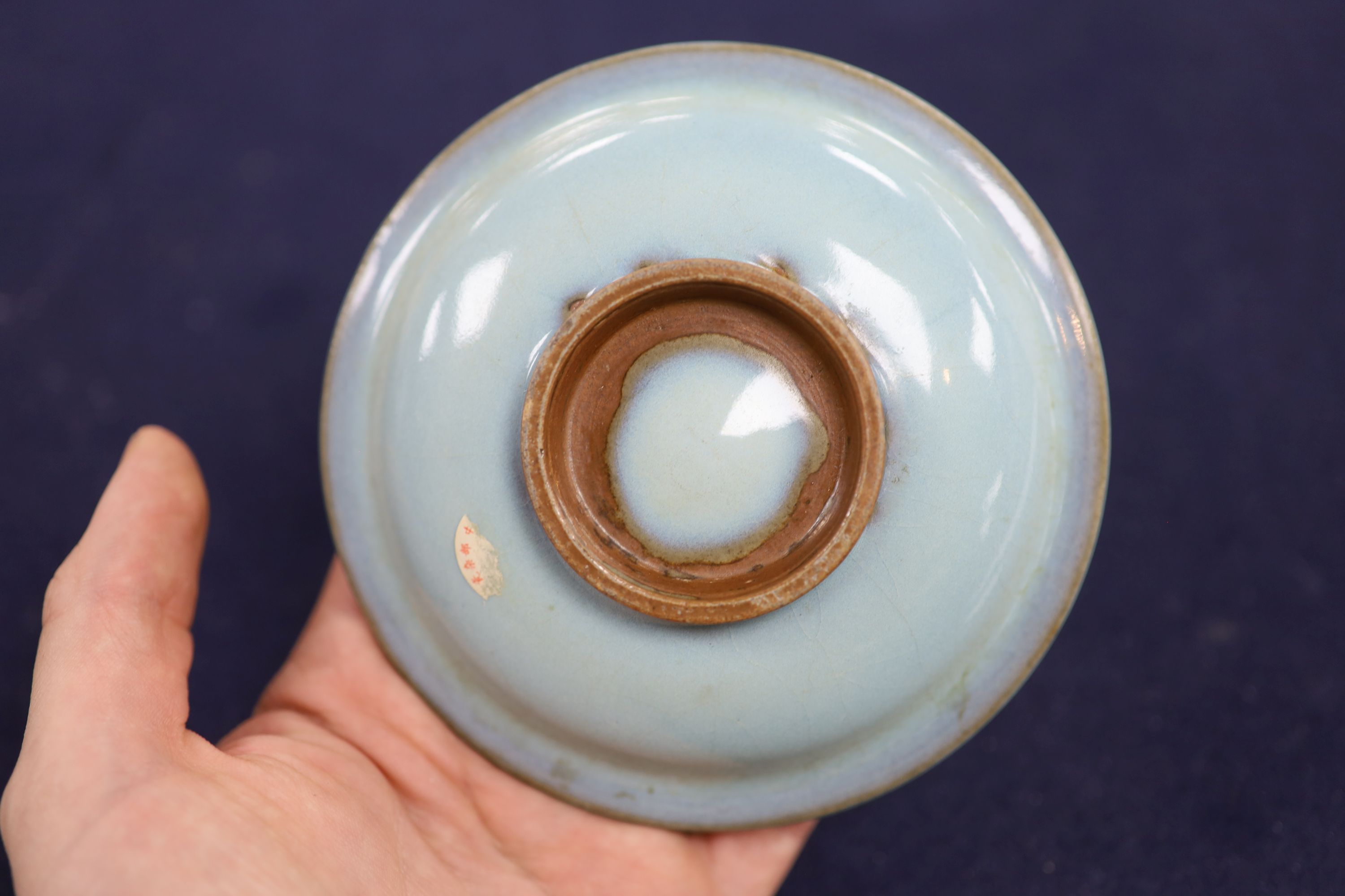 A Chinese Jun type dish, diameter 12cm